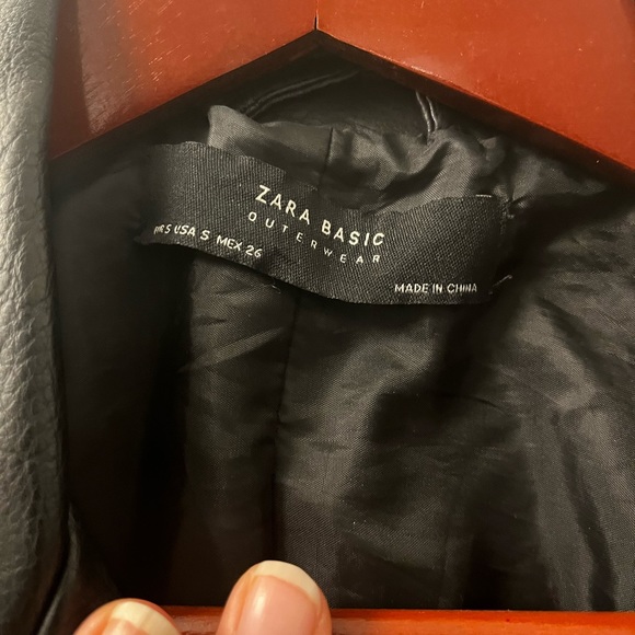 Oversized Faux Leather Jacket Zara Small - Picture 5 of 6